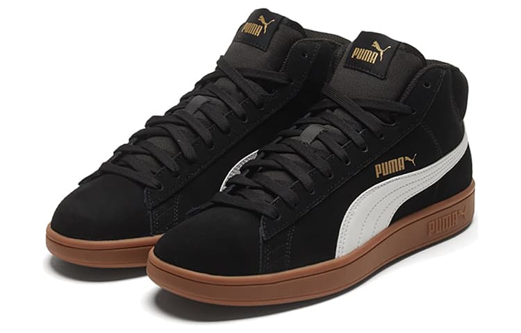 PUMA Smash V2 Mid 'Black White Brown' 5