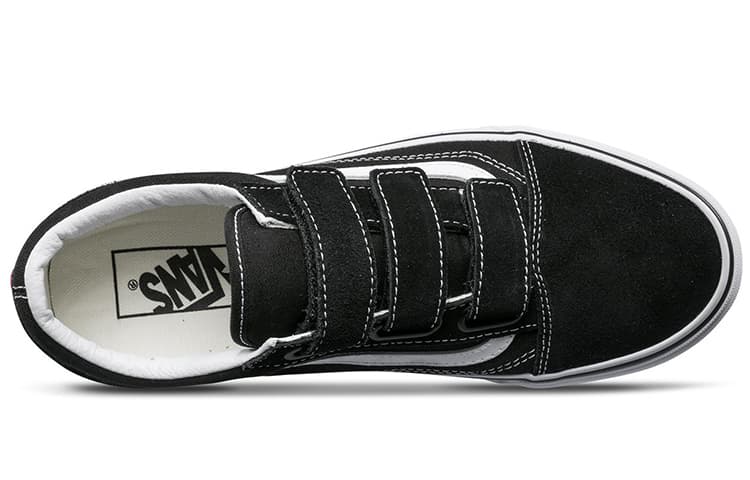 Vans Old Skool Velcro Black White 6