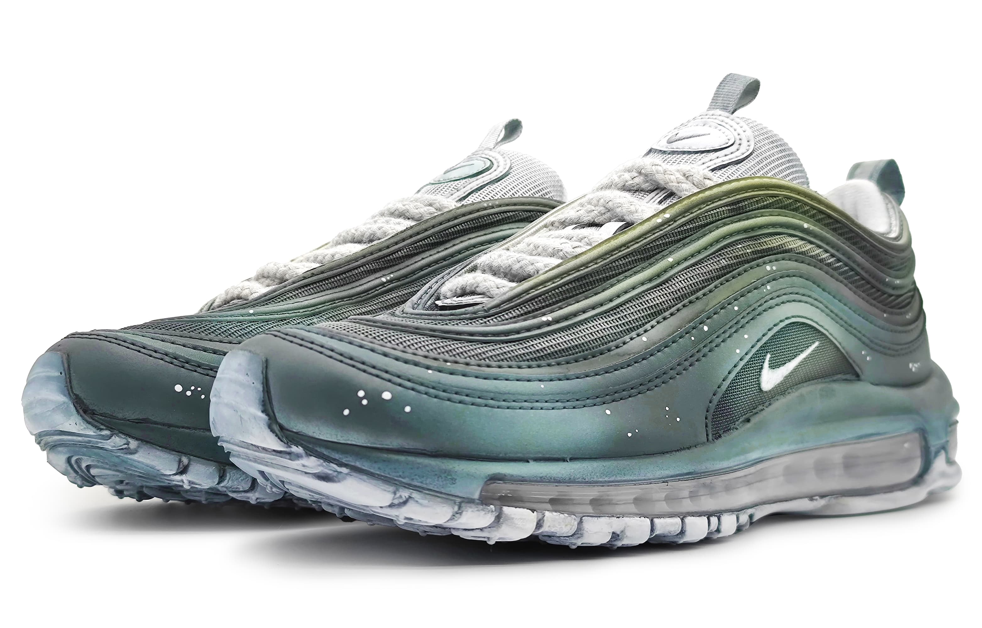 Nike Air Max 97 Casual Shoes Unisex Low-Top White/Gray 6