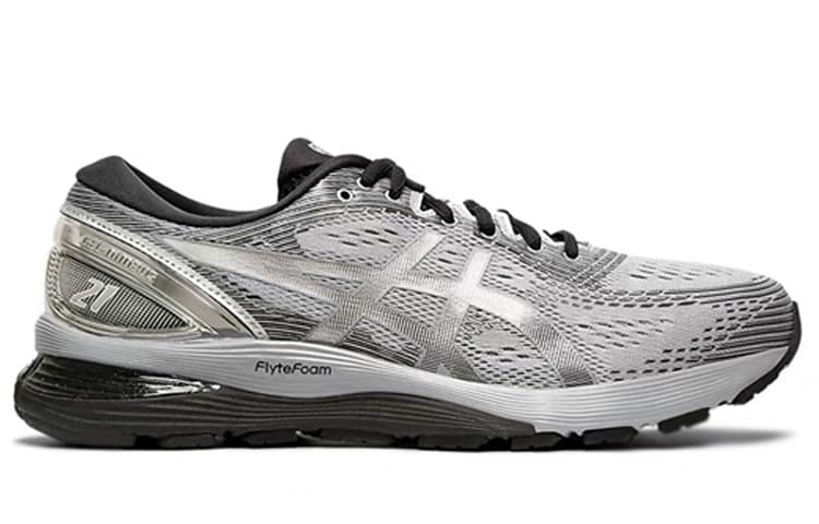 Asics Gel Nimbus 21 Platinum 'Sheet Rock Silver' 2