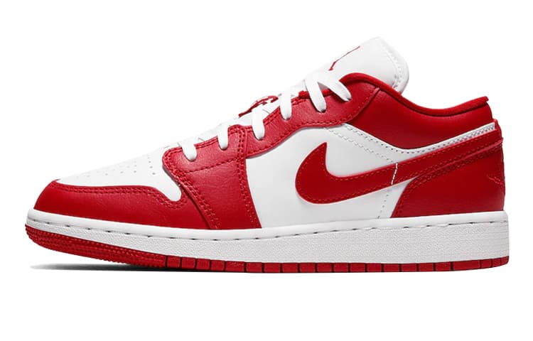 Jordan 1 Low Gym Red White GS 2