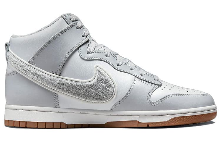Nike Dunk High University Chenille Swoosh Light Smoke Grey 4