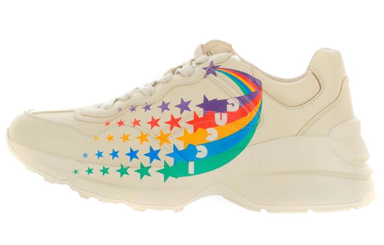 GUCCI Rhyton Low Top Chunky Sneakers Women's White Multicolor 2