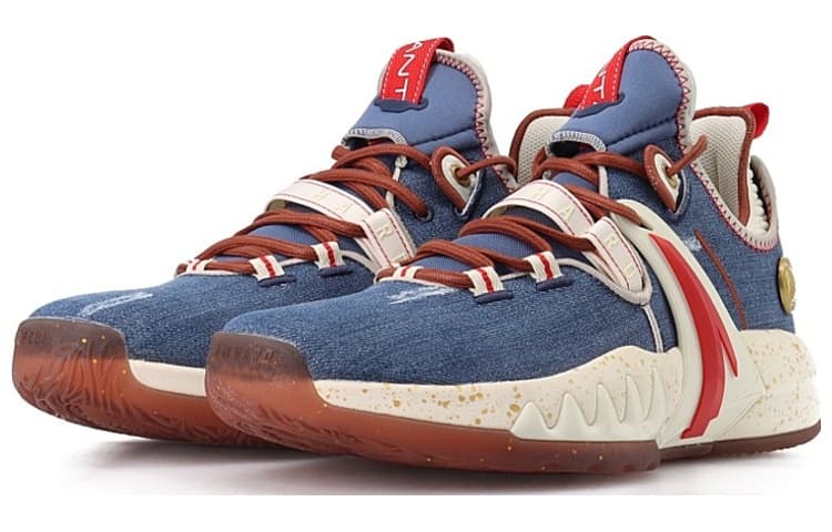 Anta GH2 Gordon Hayward Low-Top Performance Basketball Shoes Men's Denim Blue 5