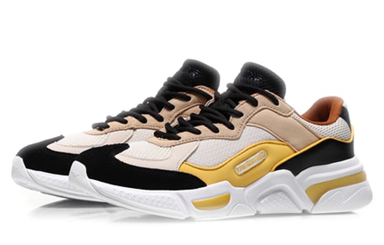 LiNing Reverse Anti-Slip Wear-Resistant Low-Top Sports Casual Shoes Men's Fruit Yellow 6