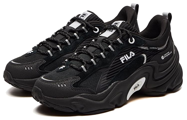 FILA Damping Wearable Platform Clunky Shoes Black Women's 3
