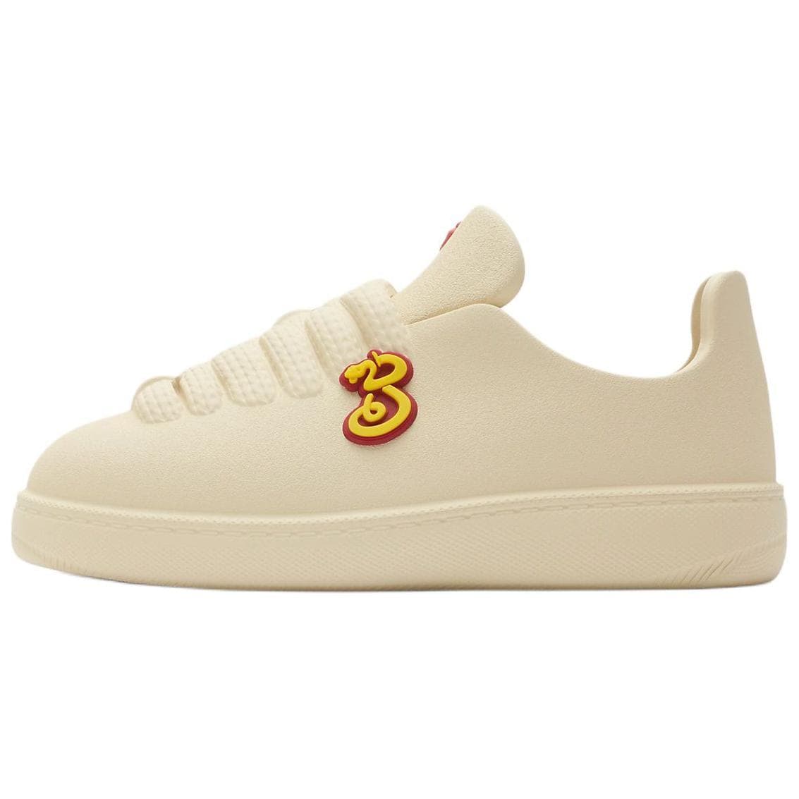 Burberry Bubble Low Top Skateboard Shoes Women's Ecru