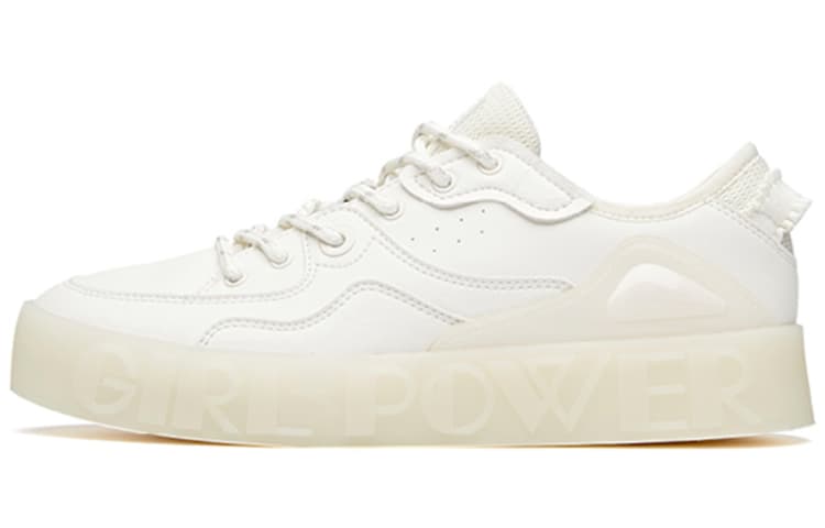 ANTA Skateboard Shoes Women's Low-Top White 2