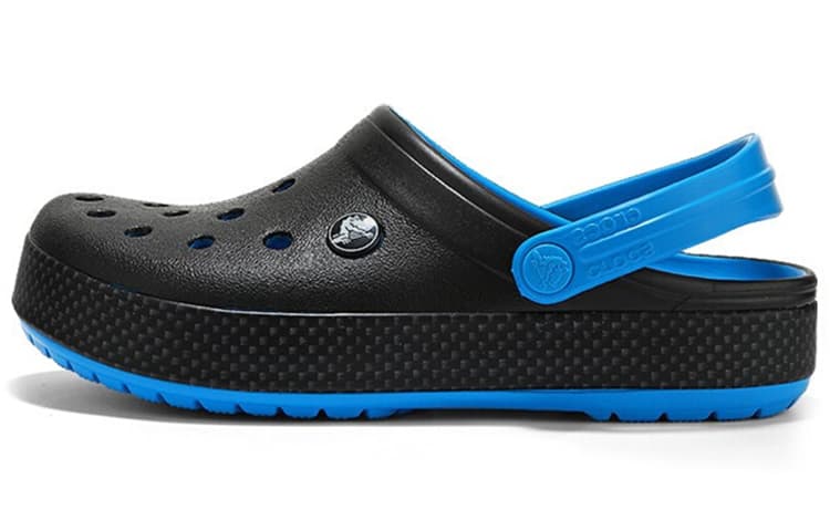 Crocs Wear Resistant Lightweight Cozy Sports Unisex Black Blue Sandals 'Black Blue' 2