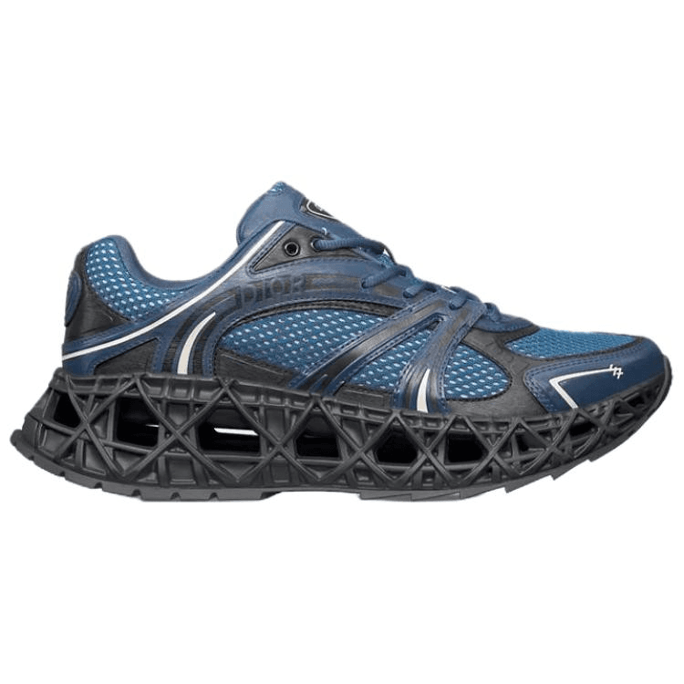 DIOR B35 NXXT Round Toe Lace-Up Low-Top Casual Lifestyle Shoes Men's Blue 4