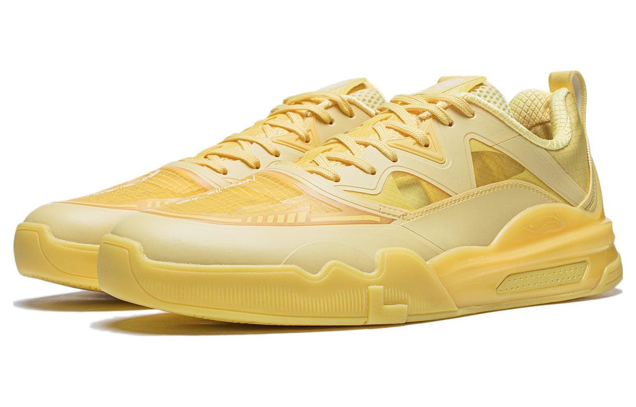 LiNing LINGTENG Skateboard Shoes Men Low-Top Yellow 6