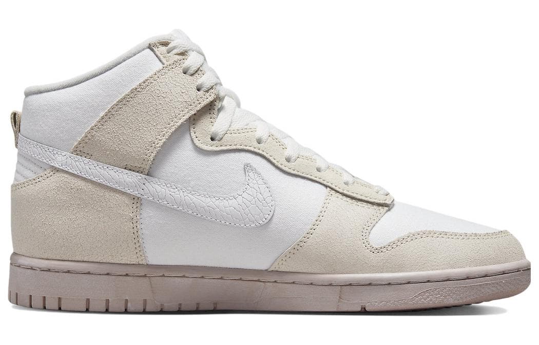 Nike Dunk High Retro Prm Cracked Leather Swoosh 4