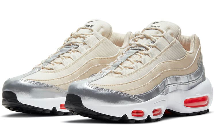 Nike 3M X Nike Air Max 95 'Creamyellow Silver' Women's 5