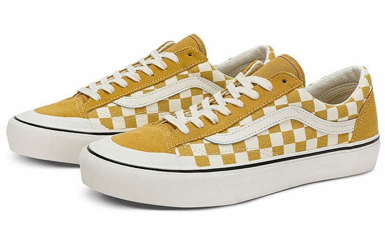 Style 36 Vans Sf 'Checkerboard Mustard Gold' 4
