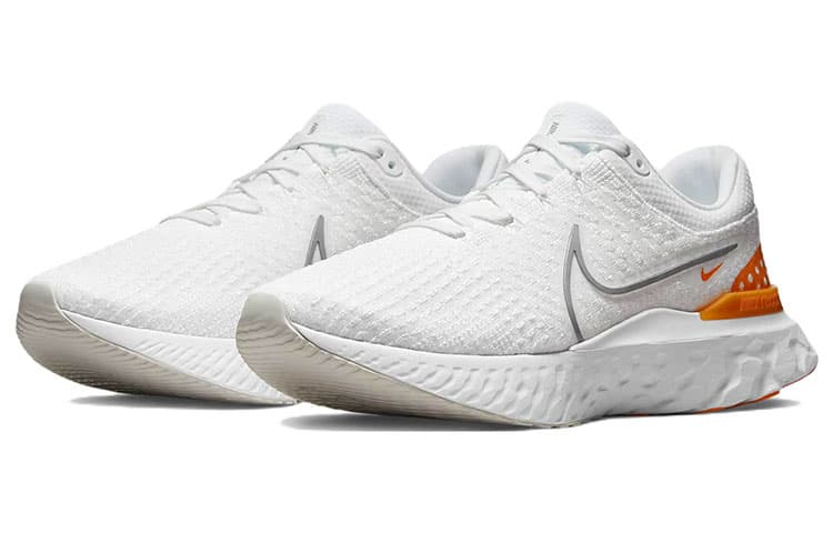 Nike React Infinity Run Flyknit 3 White Grey Kumquat 6