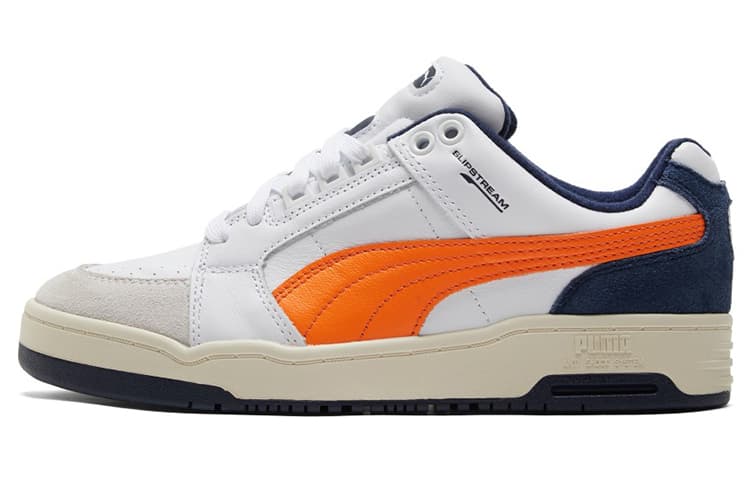 PUMA Slipstream Low Retro White Vibrant Orange 2