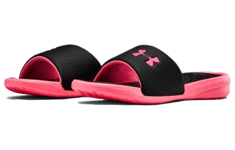 Under Armour Playmaker Fixed Strap Slide 'Black Pink' Women's 5