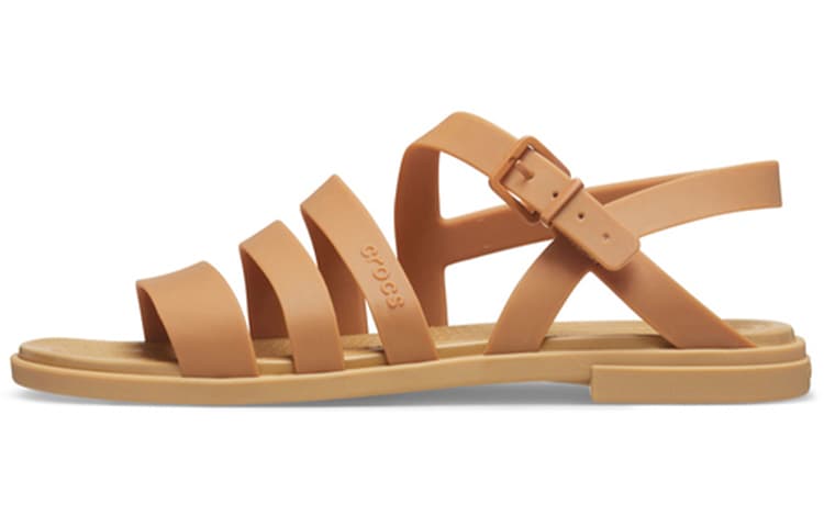 Crocs Trolley Vacation Style One-Buckle Strap Sandals Women's Brown 2