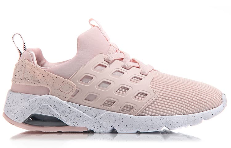 LINING Bubble Casual Shoes Women's Low-Top Pink White 3