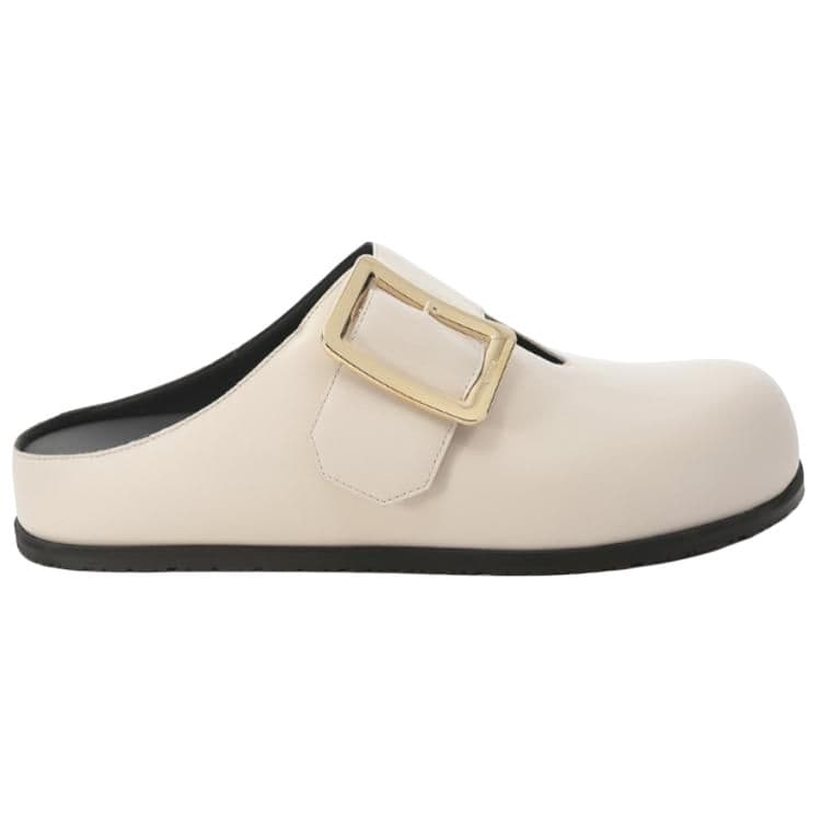 BALLY Closed Toe Slippers Women's Ivory White 3