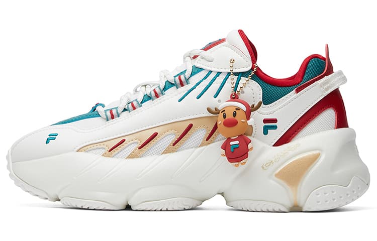 FILA Ade Xms Low Top White/Green/Red Women's 2