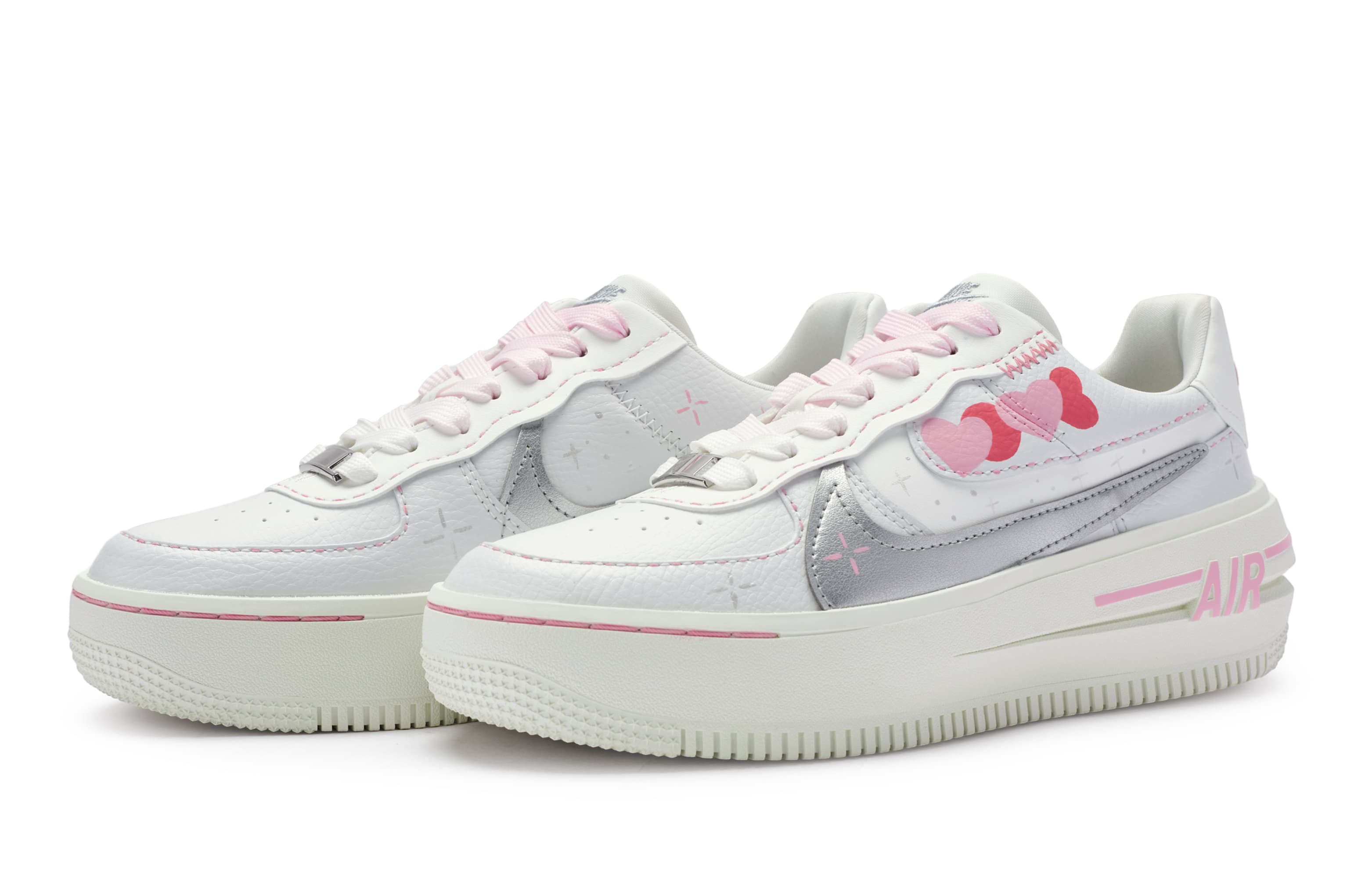 Nike Air Force 1 Skateboard Shoes Women's Low-Top White 5