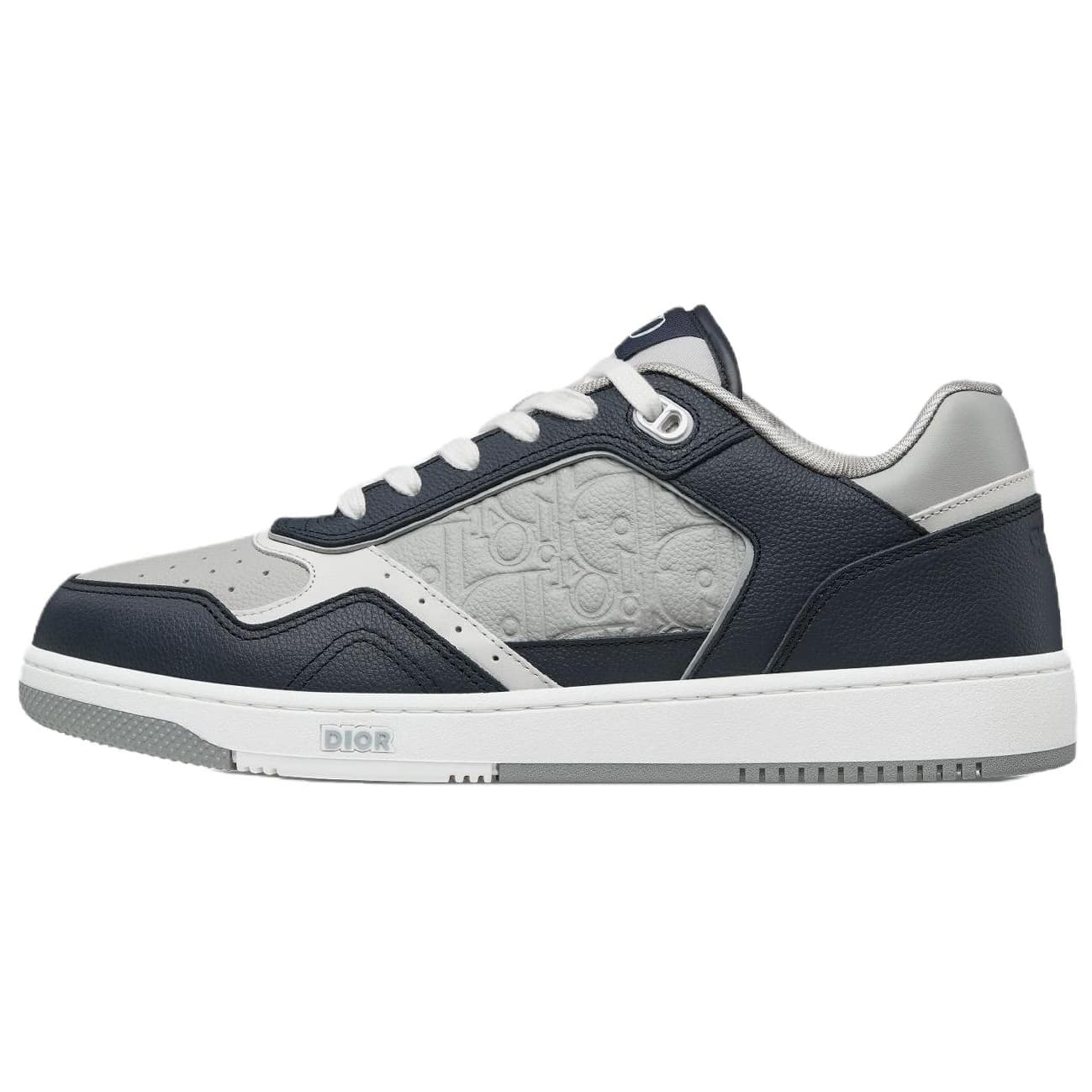 DIOR B27 Uptown Calfskin Leather Low-Top Sneakers Men's Navy Blue 2