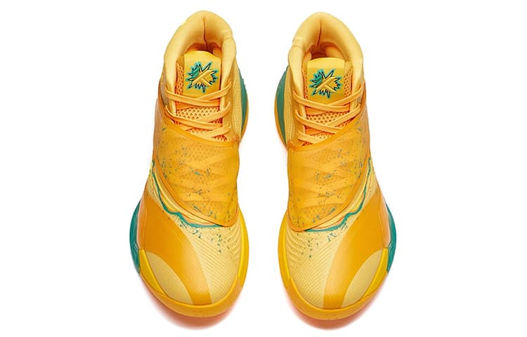 Anta Thompson KT6 Collection Citrus Bomb Cushioning Anti-Slip And Wear-Resistant High-Top Basketball Shoes Lemon 5