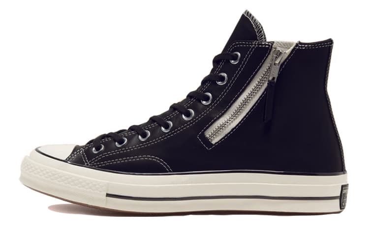 Chuck 70 Converse Side Zip High 'Black Egret'