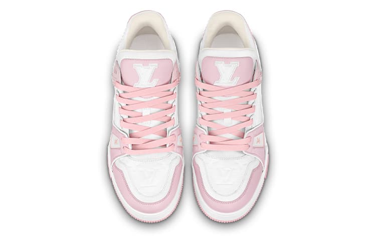 LOUIS VUITTON Trainer Pink White Women's 6