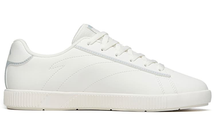 ANTA Skateboard Shoes Women's Low-Top Ivory White Gray Green 3