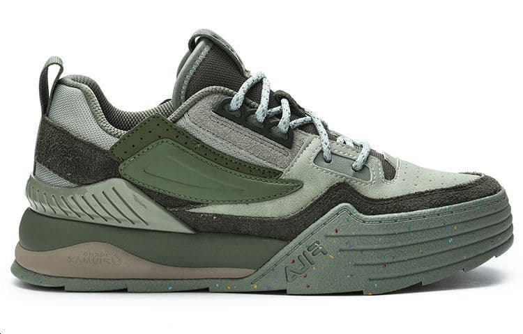 FILA PALA Anti-Slip And Wear-Resistant Lightweight Low-Top Skateboard Shoes Women's Green 4
