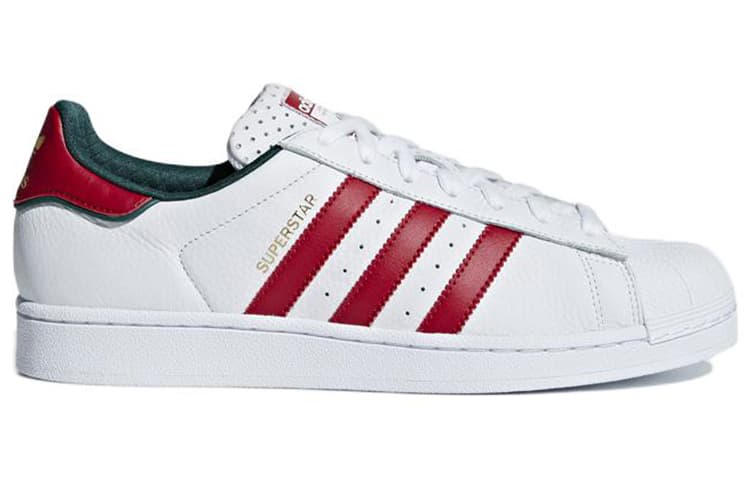 Adidas Originals Superstar Shoes 'White University Red Green' 4