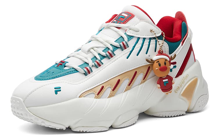 FILA Ade Xms Low Top White/Green/Red Women's 4