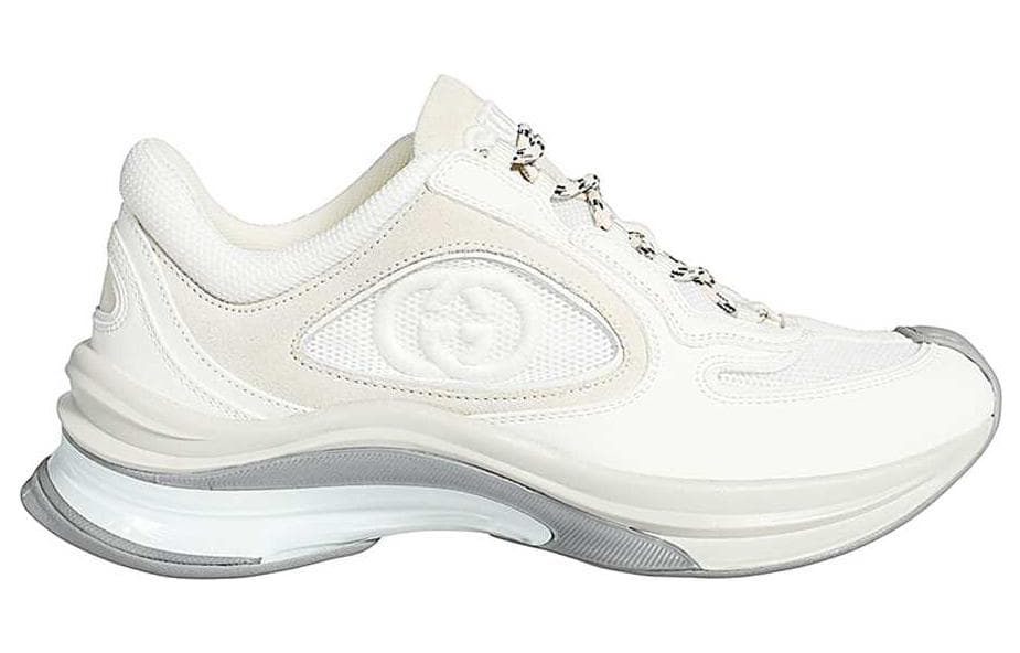 GUCCI Women's Run Sneaker 'White Suede' Women's 3