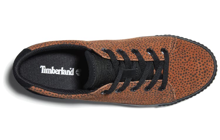 Timberland Skyla Bay Skateboard Shoes Women's Low-Top Cheetah/Black 6