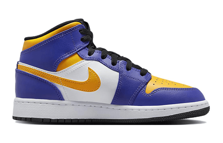 Jordan 1 Mid Lakers 2022 GS 3