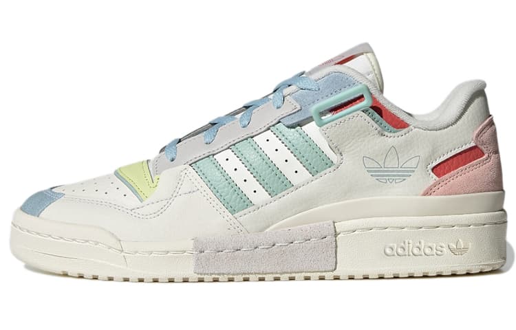 Adidas Originals Originals Unisex Forum Exhibit Low Sneakers White/Pink/Blue 2