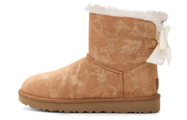 UGG Mini Bailey Bow Glimmer Chestnut Women's
