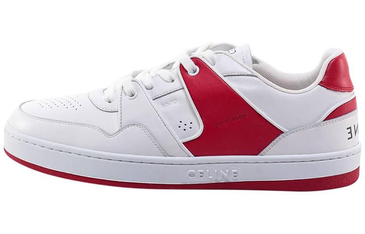 CELINE Low-Top Stylish Skateboarding Shoes White 2