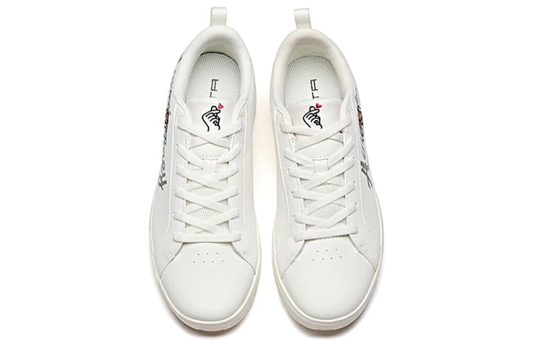 Anta Life Collection Slip-Resistant Cushioning Low-Top Skateboard Shoes Women's White Black 6