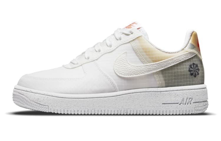 Nike Air Force 1 Crater 'Move To Zero - White Orange' GS 2