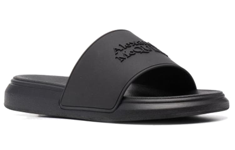 Alexander McQueen Pool Slide Black FW21 6