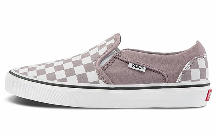 Vans Asher Checkerboard 'Gray White' Women's 2