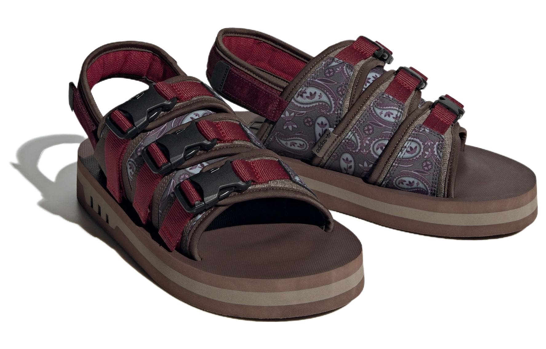 Adidas Originals AdiSTRP Sandals 'Burgundy Brown' 6