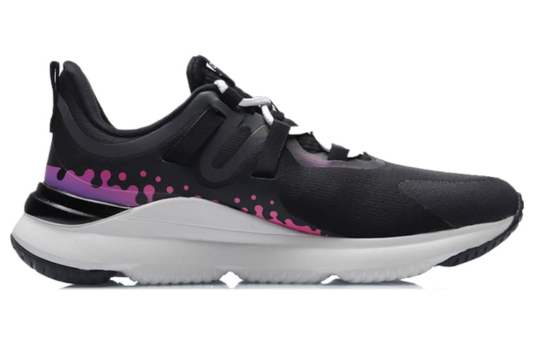 LINING SOFT PLUS Casual Shoes Women's Low-Top Black Pink 3
