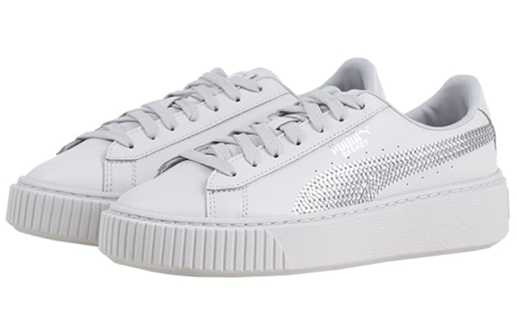 PUMA Basket Platform Grey Bling Women's 5