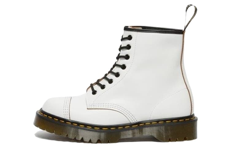 Dr.Martens 1460 Bex Made In England Toe Cap Lace Up Boots 'White' 2
