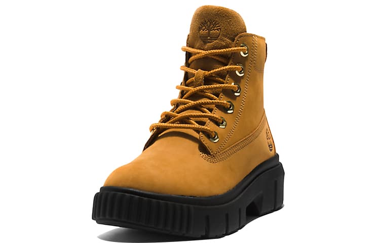 Timberland Greyfield Lace-Up Short Outdoor Boots Women's Brown Black 6