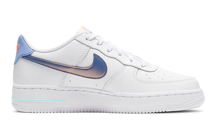 Nike Air Force 1 Low LV8 White Dark Purple GS 4
